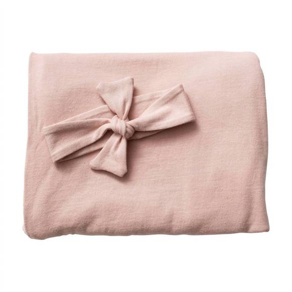 NEW ZESTT ORGANICS newborn swaddle & beanie in blush - Picture 2 of 3
